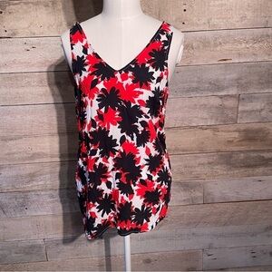 🛍️3/$30‎ Gap women’s  floral sleeveless blouse in size small